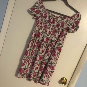 FLORAL OFF THE SHOULDER DRESS